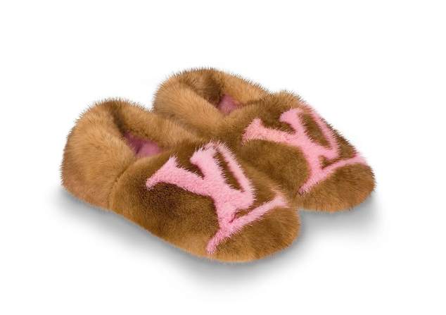 Louis Vuitton Fur Slippers