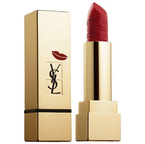 YSL Rouge Pur Couture Kiss & Love in Blood Red