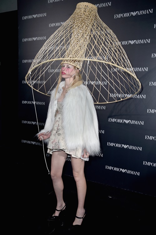 PARIS, FRANCE - OCTOBER 03: Petite Meller attends the Emporio Armani show as part of the Paris Fashion Week Womenswear Spring/Summer 2017 on October 3, 2016 in Paris, France. (Photo by Pascal Le Segretain/Getty Images)