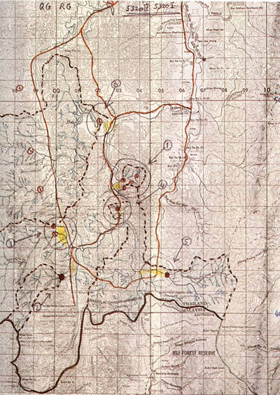 แผนที่พระราชทานแสดงเส้นทางน้ำ