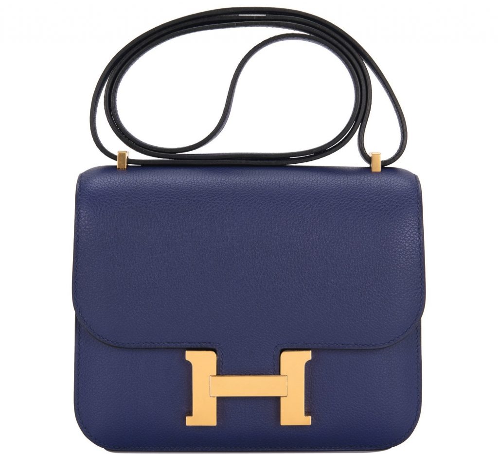 กระเป๋า Hermes สี Classic Blue