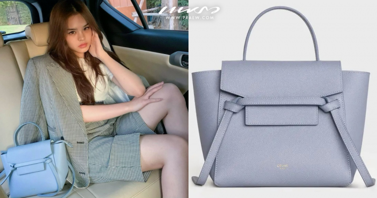 กระเป๋า Celine Nano Belt Bag สี Arctic Blue ของ แอลลี่ อชิรญา