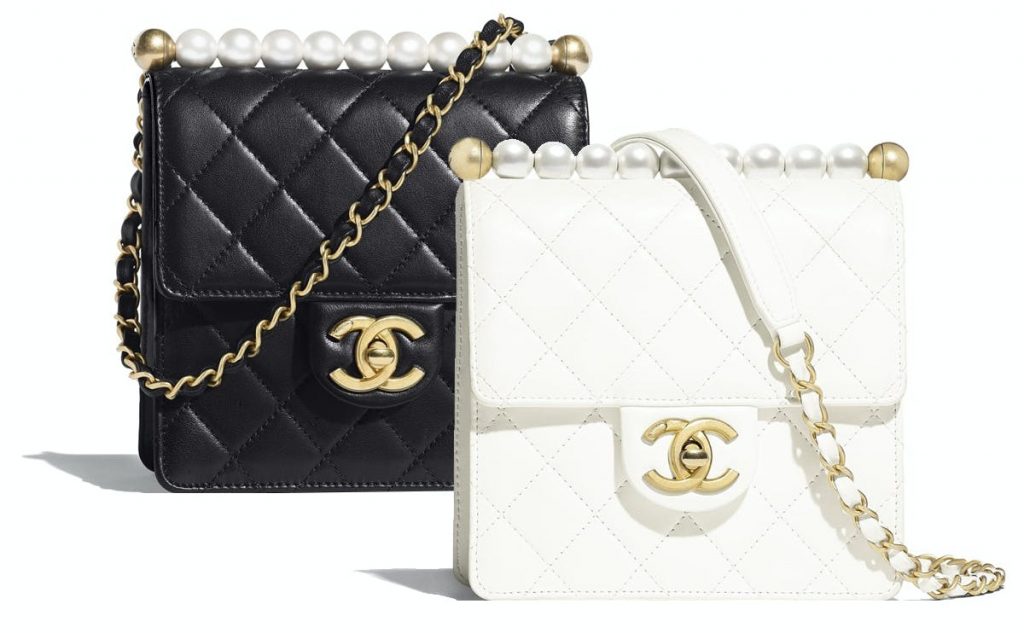 กระเป๋า Chanel เบลล่า ประดับไข่มุก
