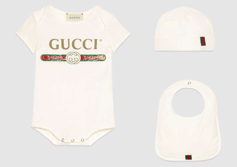 Baby Gucci logo cotton gift set