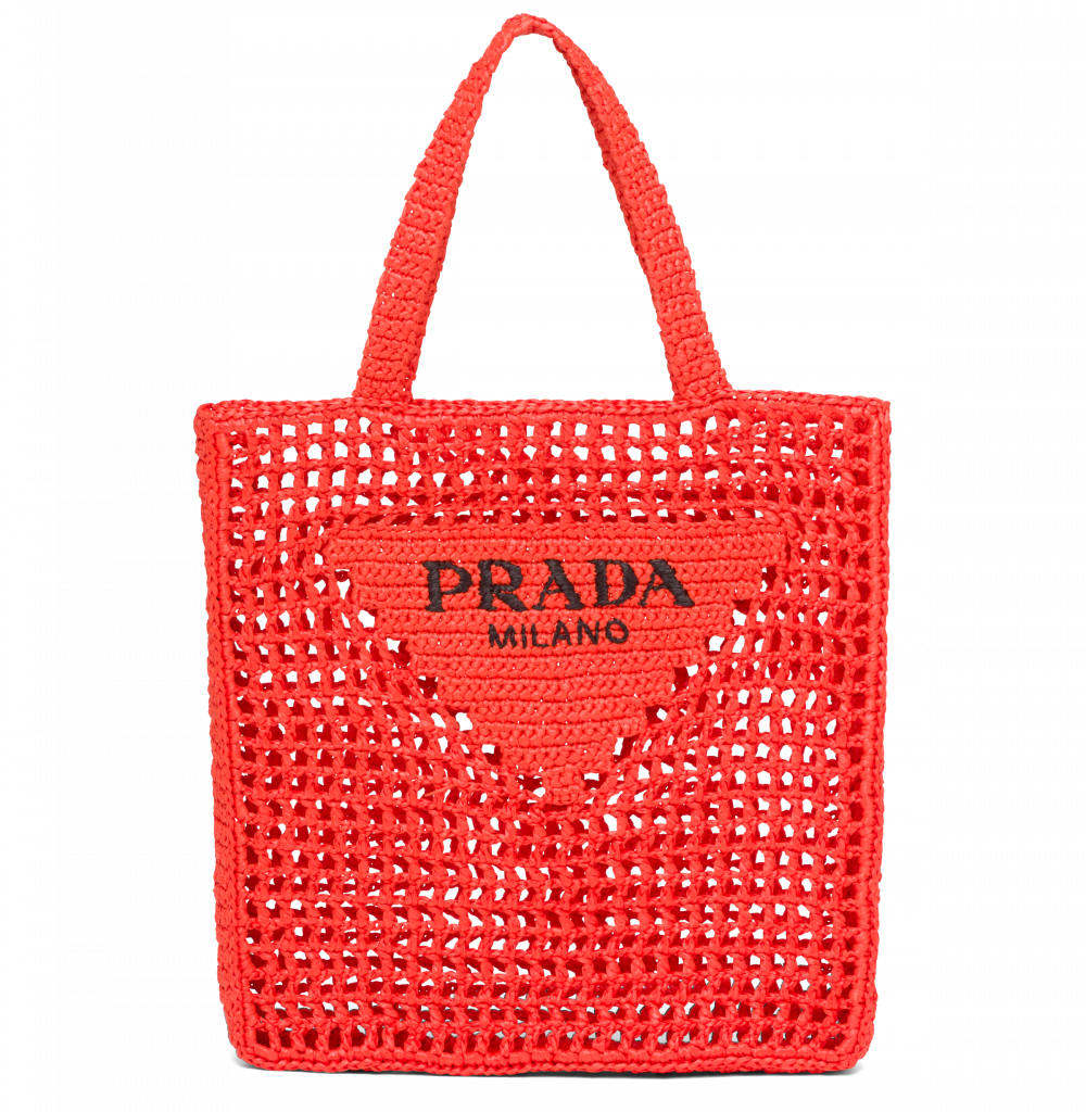 กระเป๋าสาน Prada Raffia Tote-3