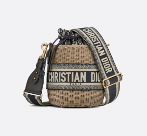 DIOR WICKER BUCKET BAG